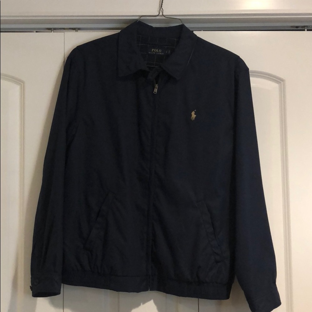 Navy Polo Windbreaker